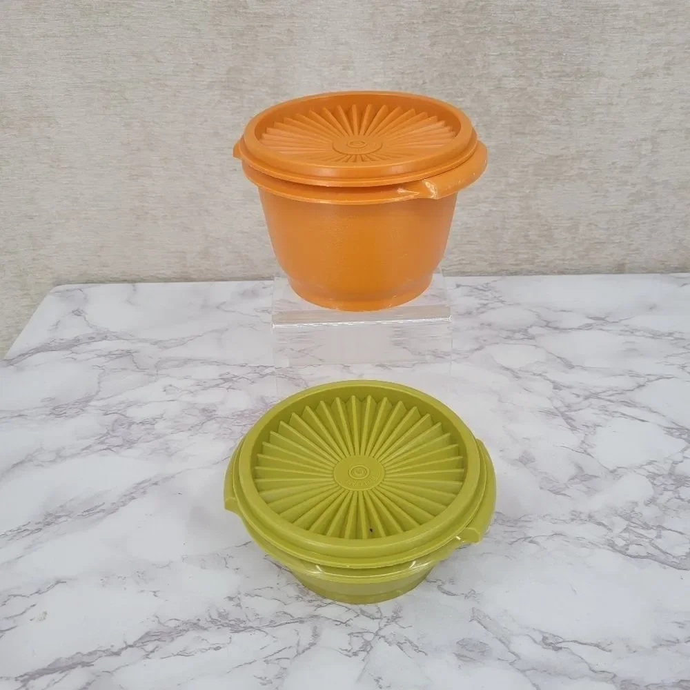 Tupperware Vintage Servailer Storage Bowls